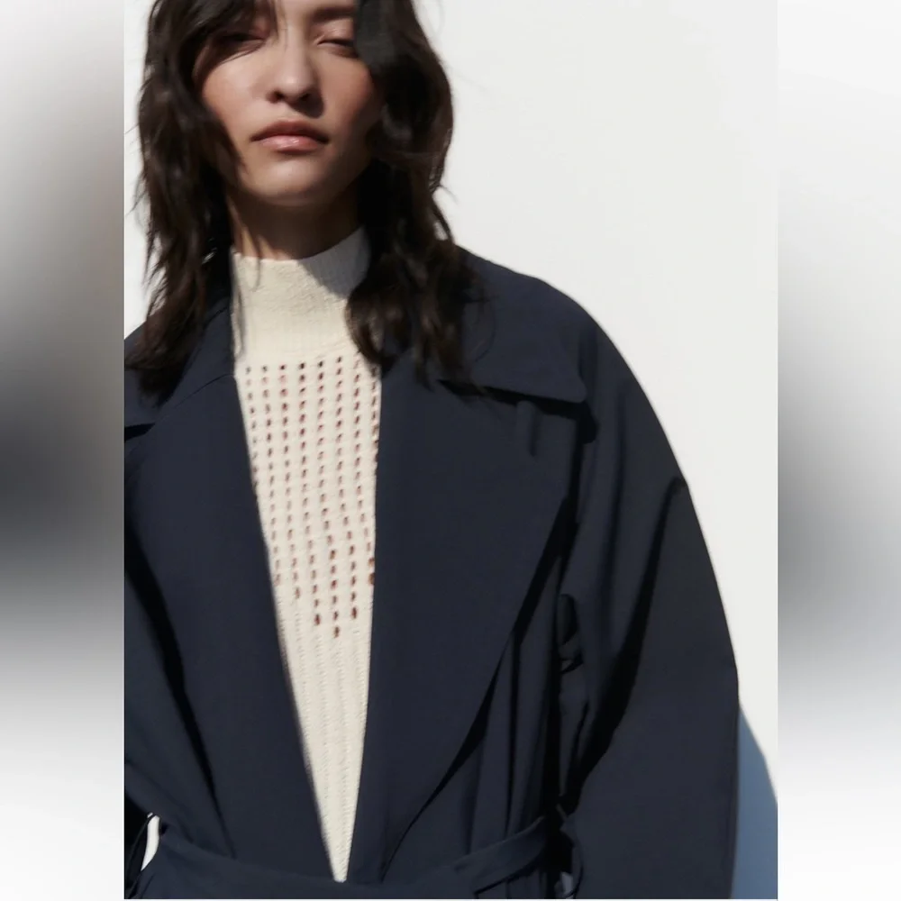 ZARA Belted TRENCH coat - Picture 2 of 6